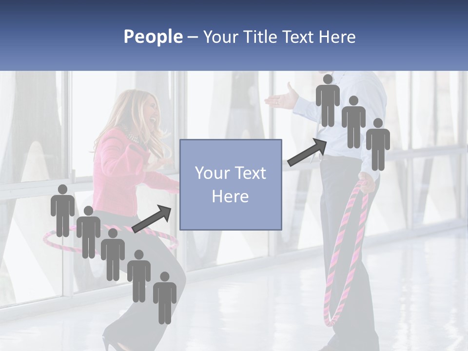 A Man And A Woman Playing With A Rope PowerPoint Template