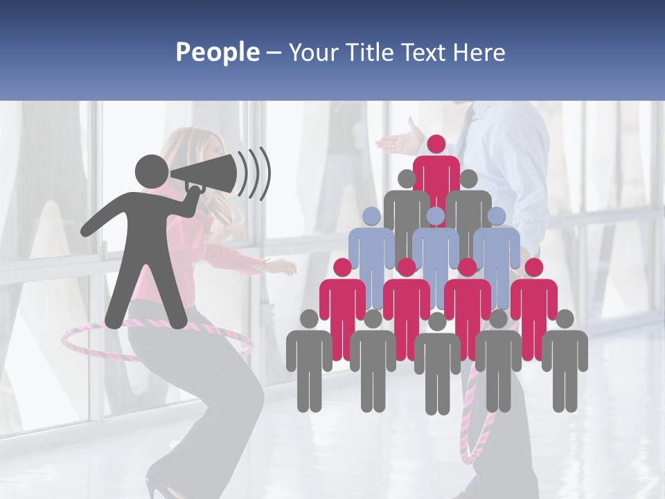 A Man And A Woman Playing With A Rope PowerPoint Template