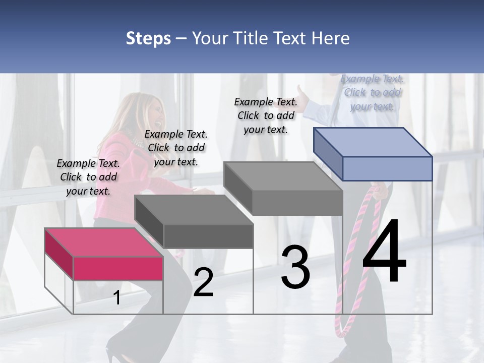 A Man And A Woman Playing With A Rope PowerPoint Template