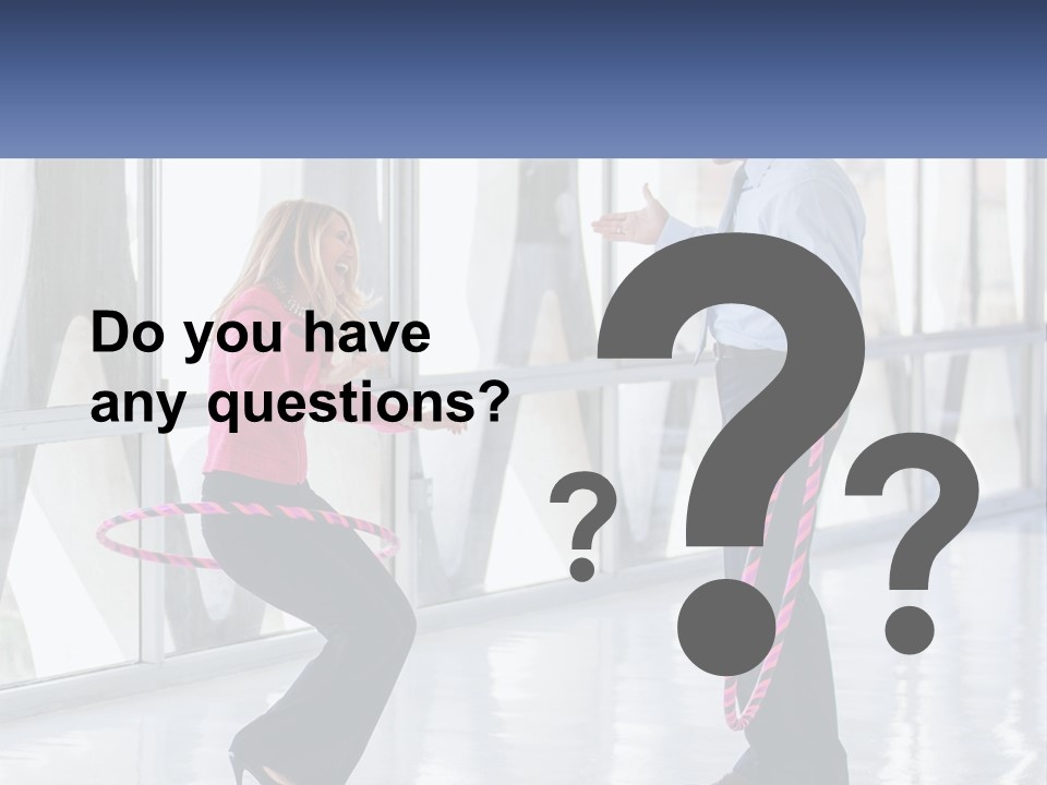 A Man And A Woman Playing With A Rope PowerPoint Template