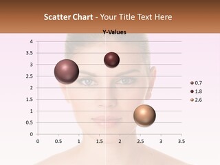 A Woman's Face Is Shown With A Brown Banner PowerPoint Template