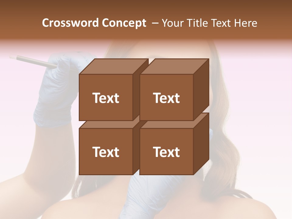 A Woman Getting Her Makeup Done By A Professional Makeup Artist PowerPoint Template