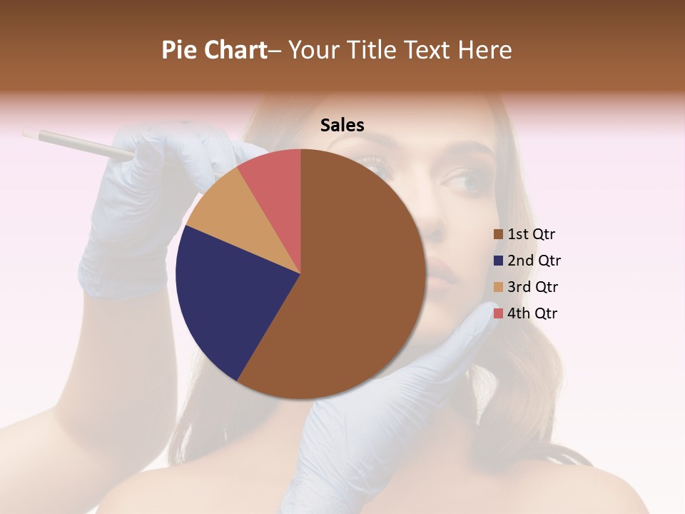 A Woman Getting Her Makeup Done By A Professional Makeup Artist PowerPoint Template