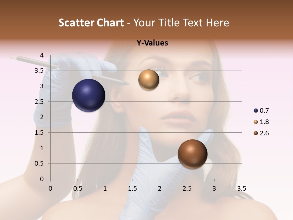 A Woman Getting Her Makeup Done By A Professional Makeup Artist PowerPoint Template