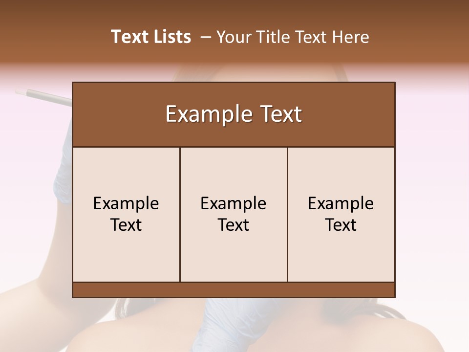 A Woman Getting Her Makeup Done By A Professional Makeup Artist PowerPoint Template