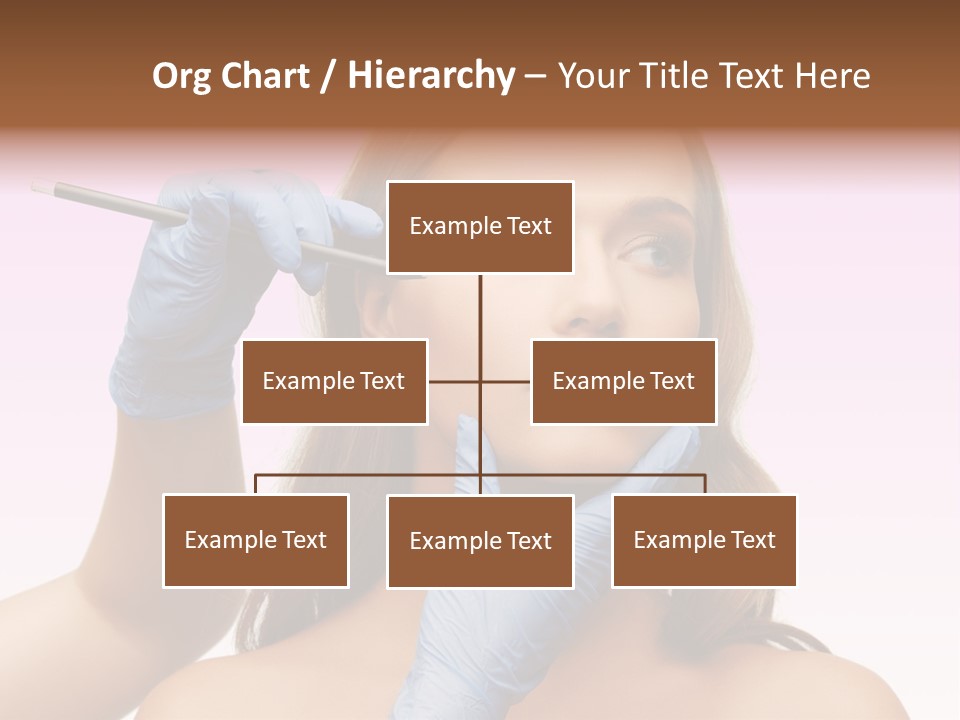 A Woman Getting Her Makeup Done By A Professional Makeup Artist PowerPoint Template