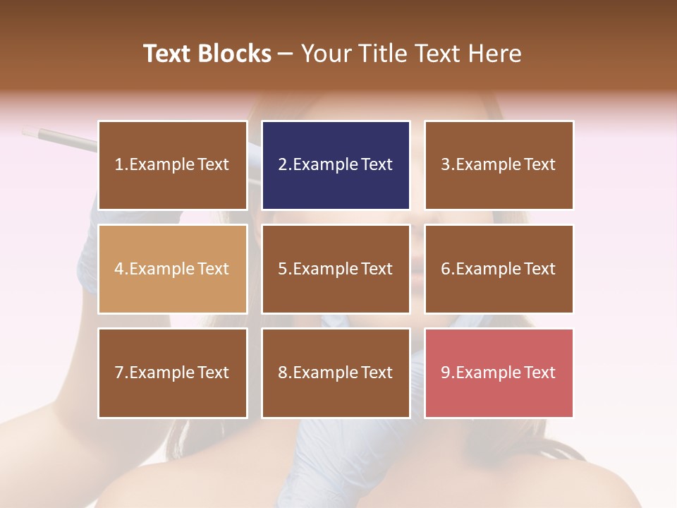 A Woman Getting Her Makeup Done By A Professional Makeup Artist PowerPoint Template