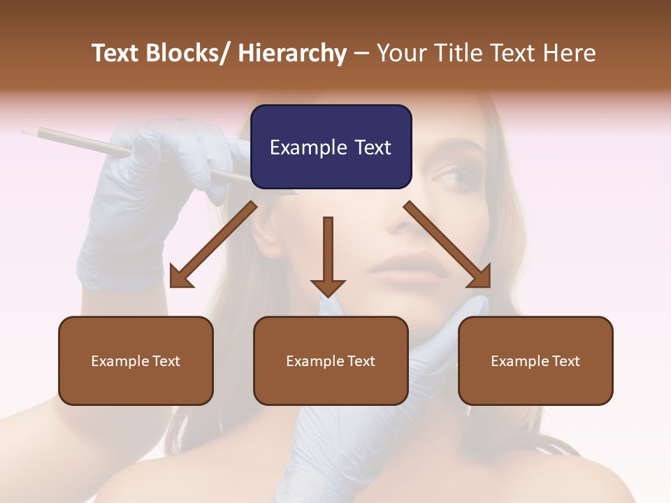 A Woman Getting Her Makeup Done By A Professional Makeup Artist PowerPoint Template
