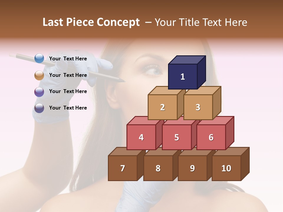 A Woman Getting Her Makeup Done By A Professional Makeup Artist PowerPoint Template