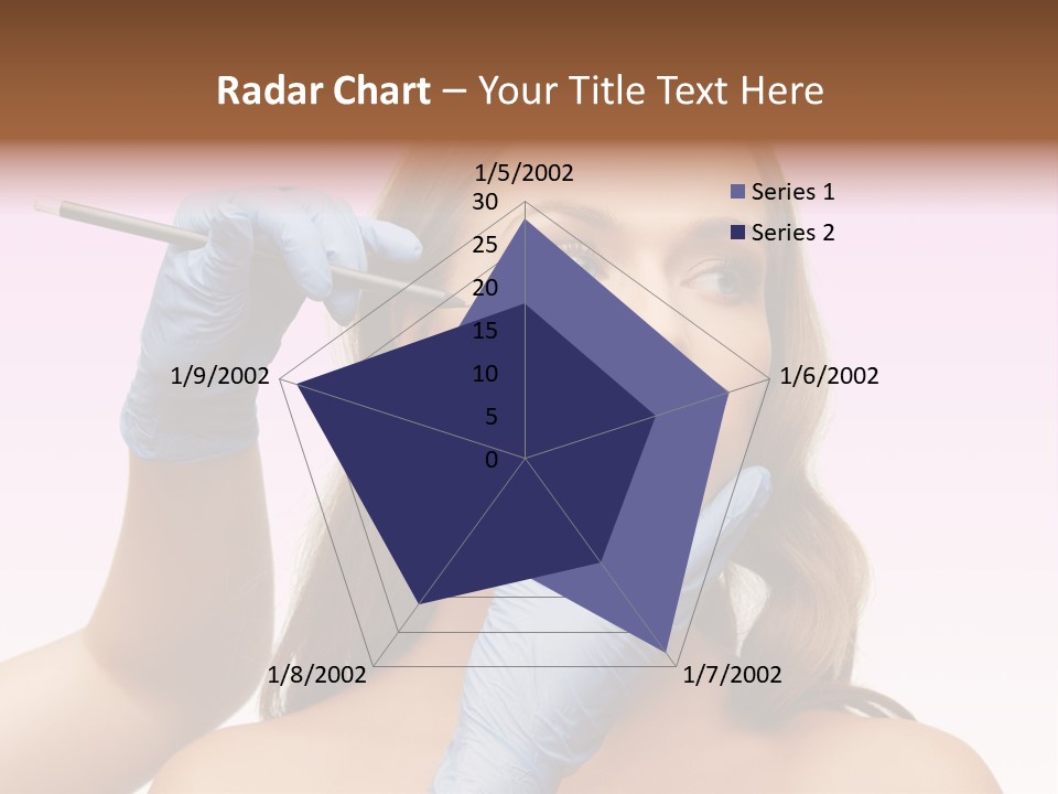 A Woman Getting Her Makeup Done By A Professional Makeup Artist PowerPoint Template