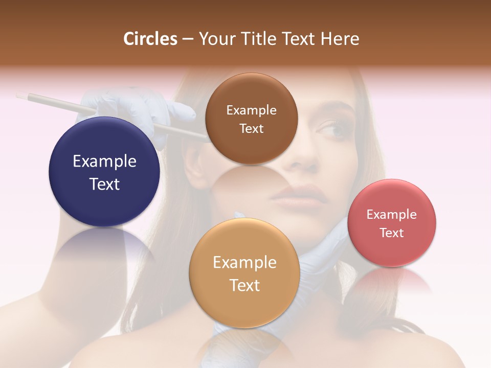 A Woman Getting Her Makeup Done By A Professional Makeup Artist PowerPoint Template