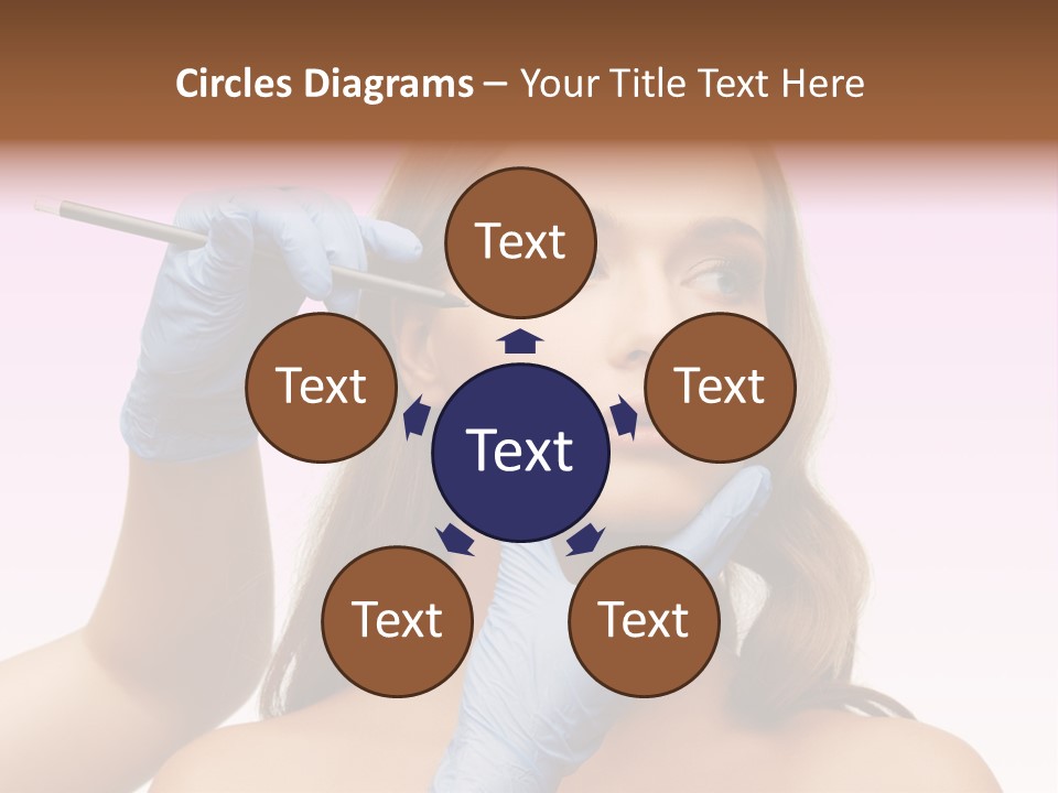 A Woman Getting Her Makeup Done By A Professional Makeup Artist PowerPoint Template