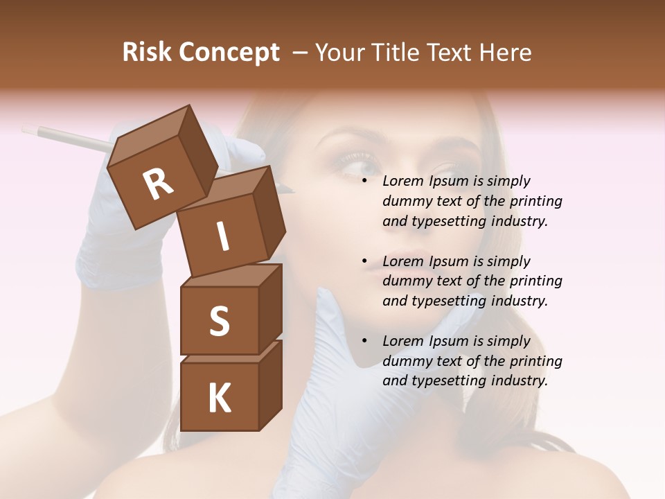 A Woman Getting Her Makeup Done By A Professional Makeup Artist PowerPoint Template