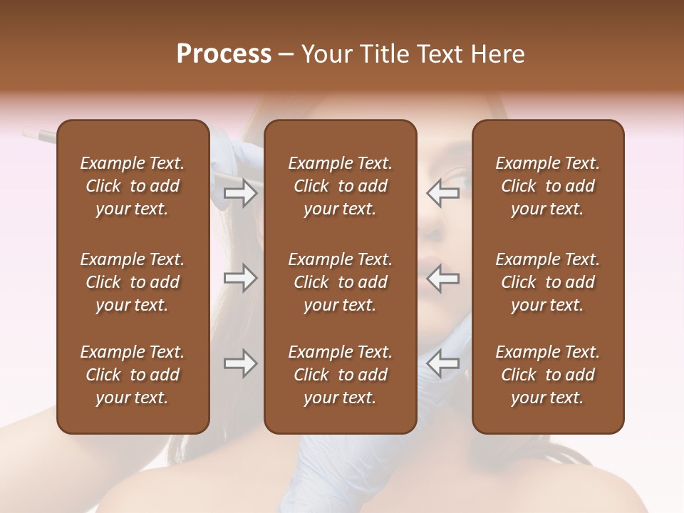 A Woman Getting Her Makeup Done By A Professional Makeup Artist PowerPoint Template