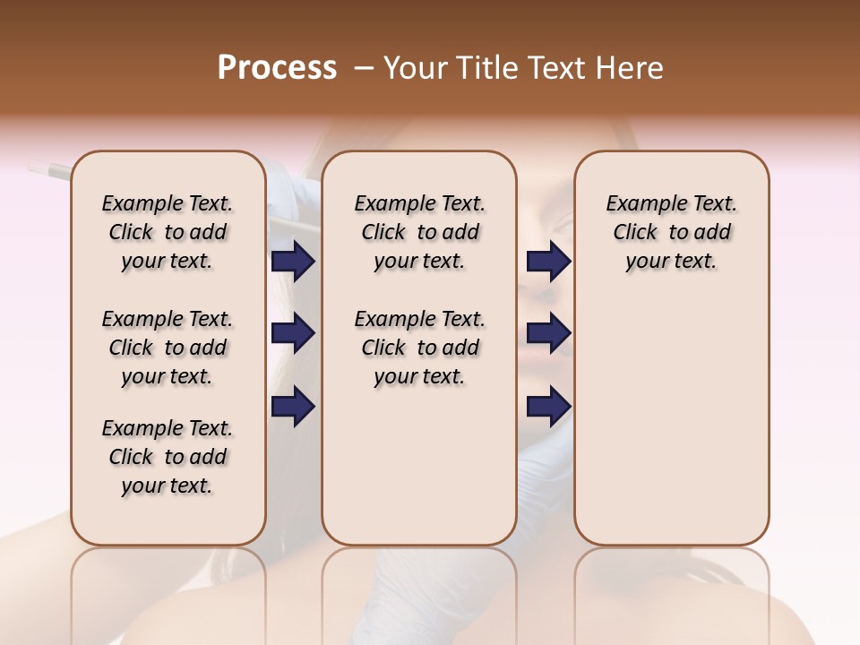 A Woman Getting Her Makeup Done By A Professional Makeup Artist PowerPoint Template