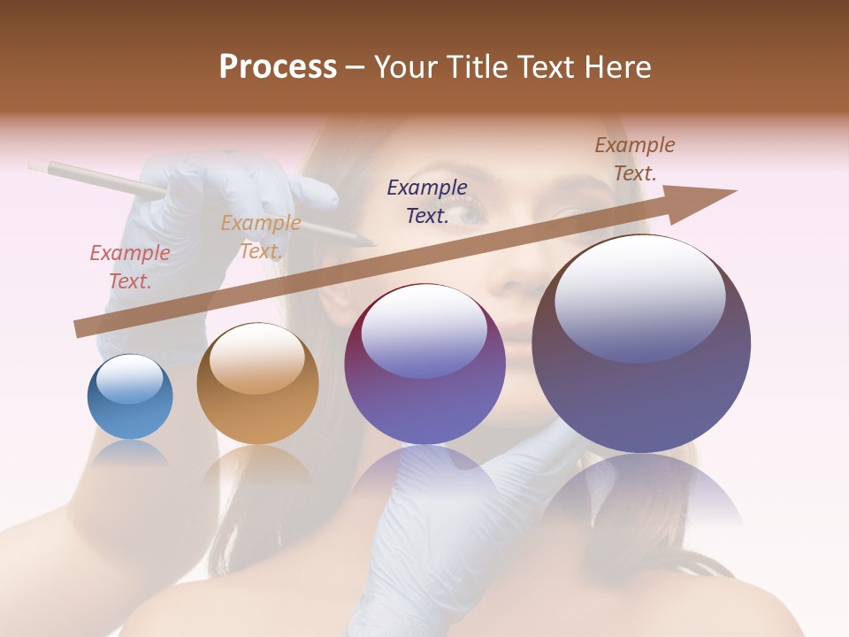 A Woman Getting Her Makeup Done By A Professional Makeup Artist PowerPoint Template