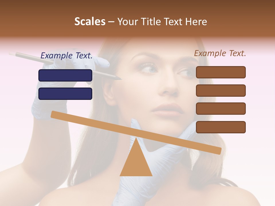 A Woman Getting Her Makeup Done By A Professional Makeup Artist PowerPoint Template