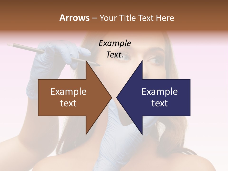 A Woman Getting Her Makeup Done By A Professional Makeup Artist PowerPoint Template