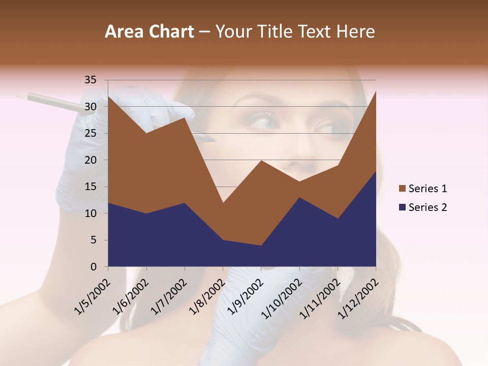 A Woman Getting Her Makeup Done By A Professional Makeup Artist PowerPoint Template