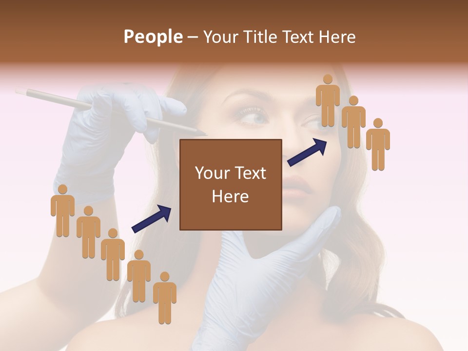 A Woman Getting Her Makeup Done By A Professional Makeup Artist PowerPoint Template