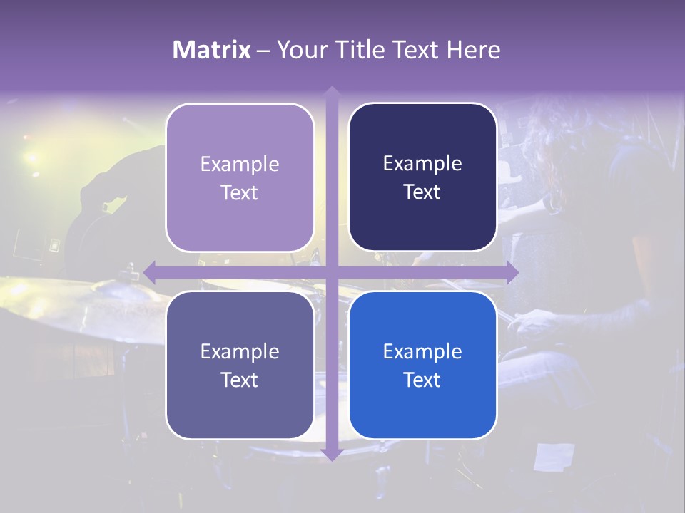 A Group Of People Playing Drums On A Stage PowerPoint Template
