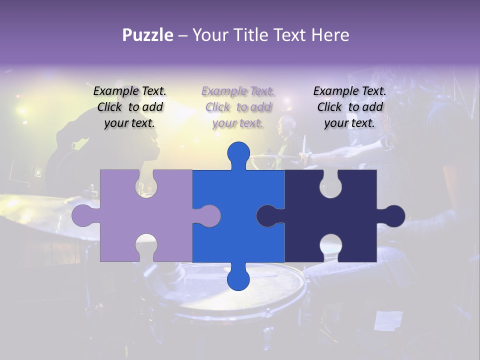 A Group Of People Playing Drums On A Stage PowerPoint Template