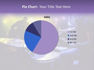 A Group Of People Playing Drums On A Stage PowerPoint Template