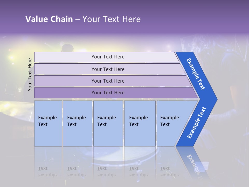 A Group Of People Playing Drums On A Stage PowerPoint Template