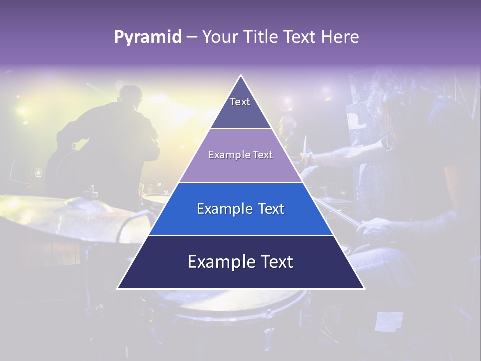 A Group Of People Playing Drums On A Stage PowerPoint Template