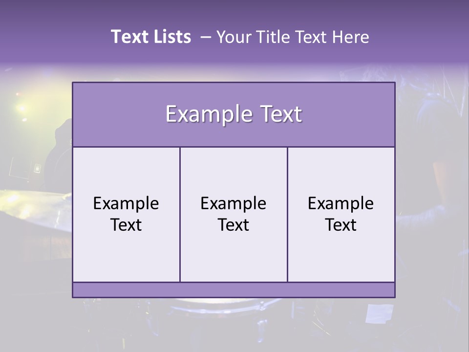 A Group Of People Playing Drums On A Stage PowerPoint Template