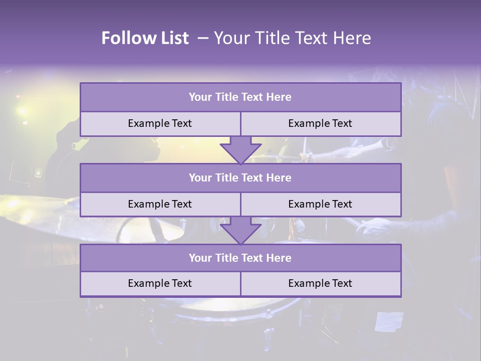 A Group Of People Playing Drums On A Stage PowerPoint Template