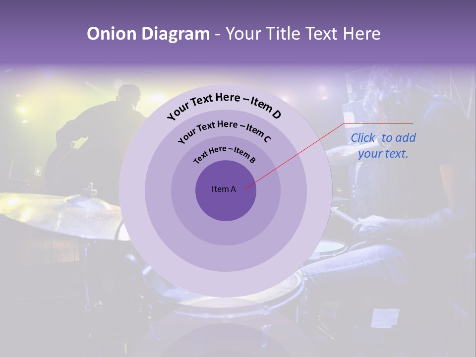 A Group Of People Playing Drums On A Stage PowerPoint Template