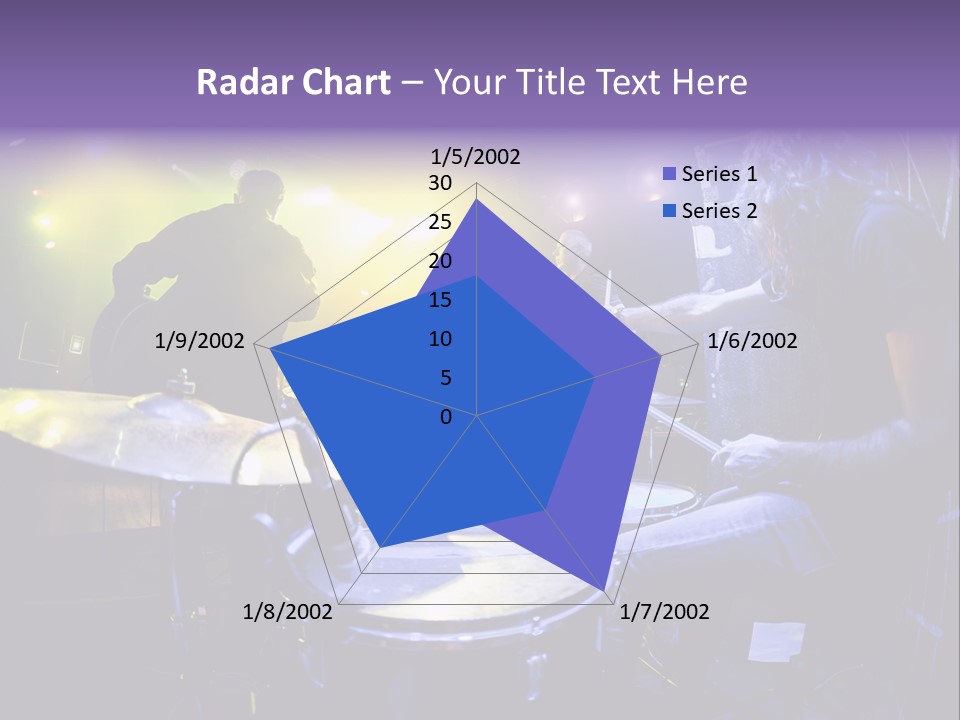 A Group Of People Playing Drums On A Stage PowerPoint Template