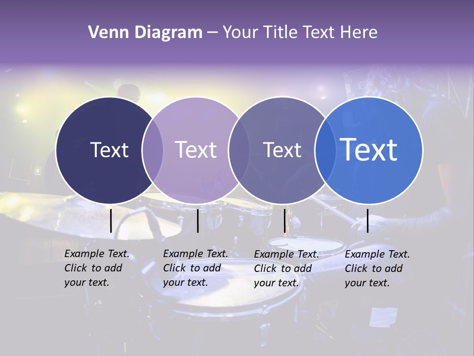 A Group Of People Playing Drums On A Stage PowerPoint Template