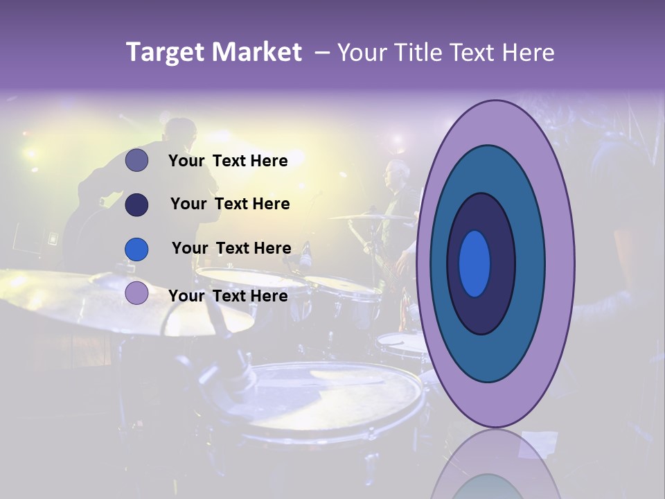 A Group Of People Playing Drums On A Stage PowerPoint Template