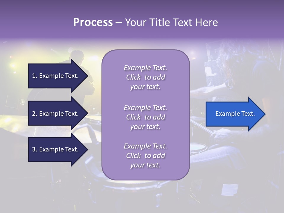 A Group Of People Playing Drums On A Stage PowerPoint Template