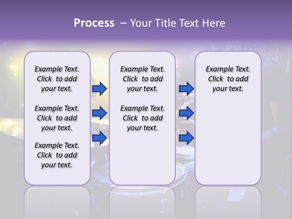 A Group Of People Playing Drums On A Stage PowerPoint Template