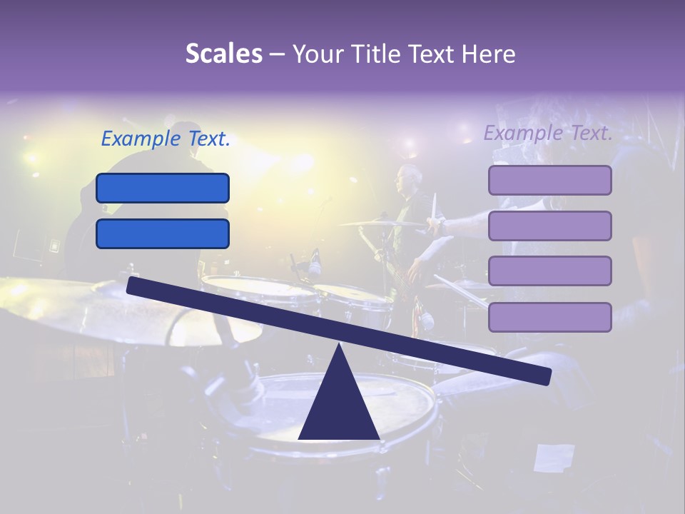 A Group Of People Playing Drums On A Stage PowerPoint Template