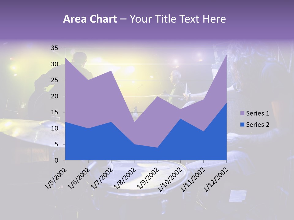 A Group Of People Playing Drums On A Stage PowerPoint Template
