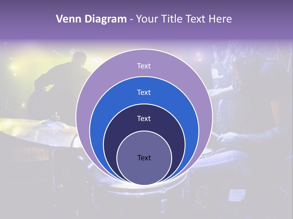 A Group Of People Playing Drums On A Stage PowerPoint Template