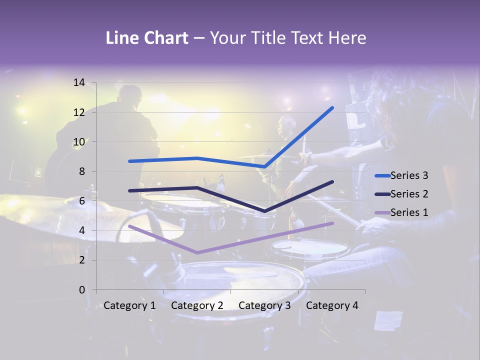 A Group Of People Playing Drums On A Stage PowerPoint Template