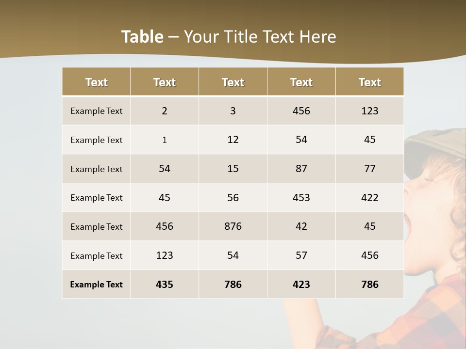 A Woman Yelling Into A Megaphone With A Sky Background PowerPoint Template