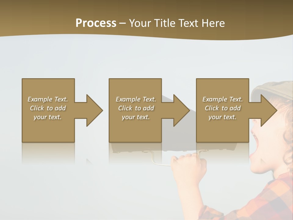 A Woman Yelling Into A Megaphone With A Sky Background PowerPoint Template