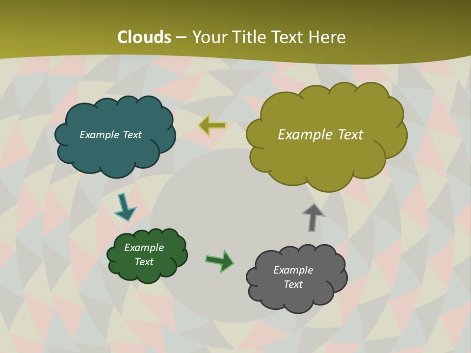 A Colorful Abstract Background With A Black Hole In The Center PowerPoint Template