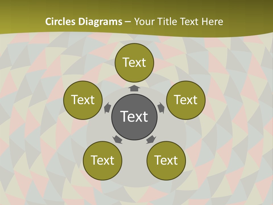 A Colorful Abstract Background With A Black Hole In The Center PowerPoint Template