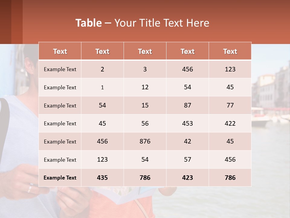 A Man And Woman Holding A Map In Front Of A Body Of Water PowerPoint Template