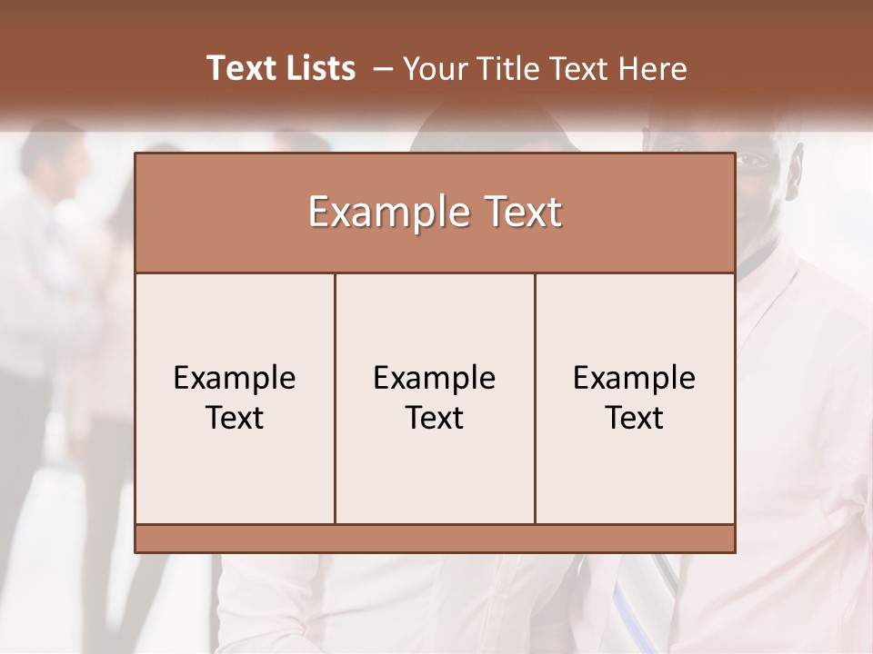 A Man And A Woman Standing Together In Front Of A Group Of People PowerPoint Template