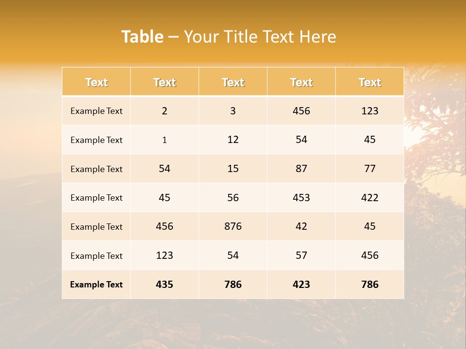 A Man And A Woman Sitting On Top Of A Mountain PowerPoint Template