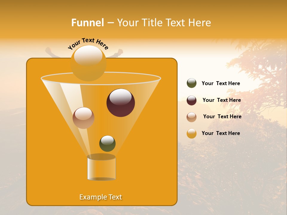 A Man And A Woman Sitting On Top Of A Mountain PowerPoint Template