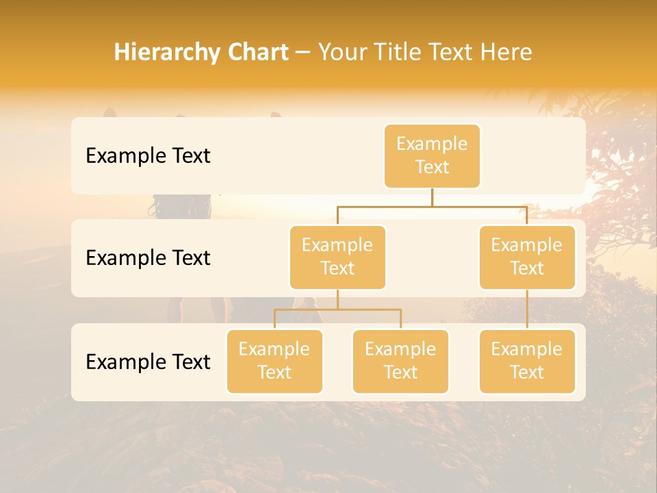 A Man And A Woman Sitting On Top Of A Mountain PowerPoint Template